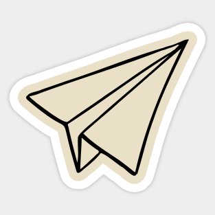 Paper plane Sticker